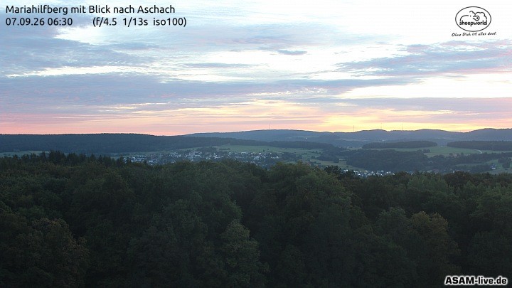 Archiv Foto Webcam Aschach - Mariahilfberg
