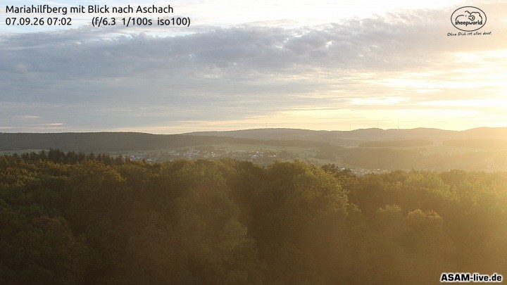 Archiv Foto Webcam Aschach - Mariahilfberg