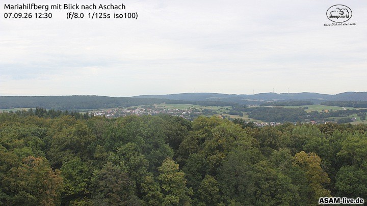 Archiv Foto Webcam Aschach - Mariahilfberg