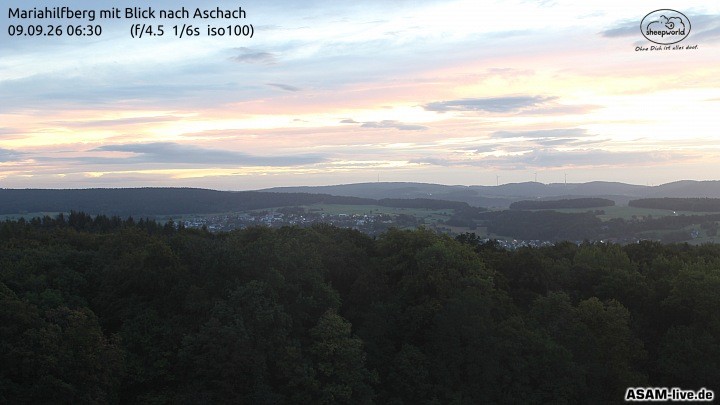 Archiv Foto Webcam Aschach - Mariahilfberg