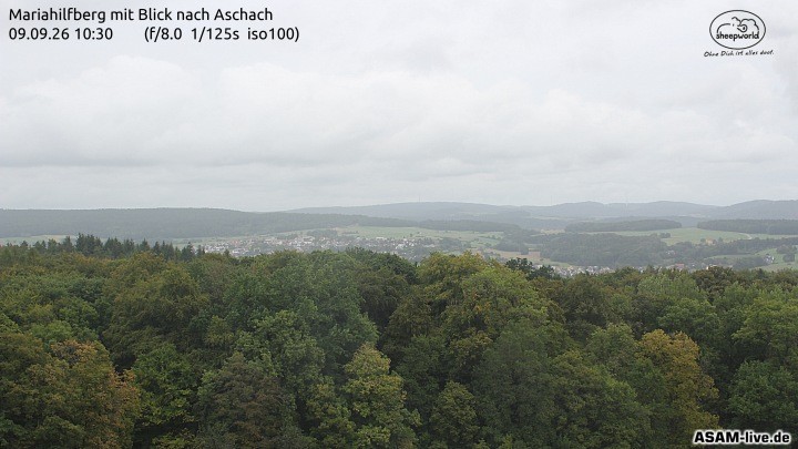 Archiv Foto Webcam Aschach - Mariahilfberg