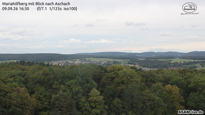 Archiv Foto Webcam Aschach - Mariahilfberg