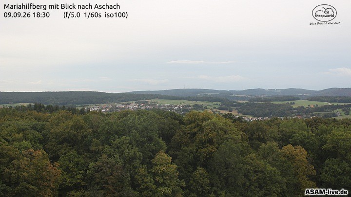 Archiv Foto Webcam Aschach - Mariahilfberg