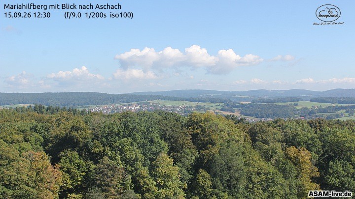 Archiv Foto Webcam Aschach - Mariahilfberg