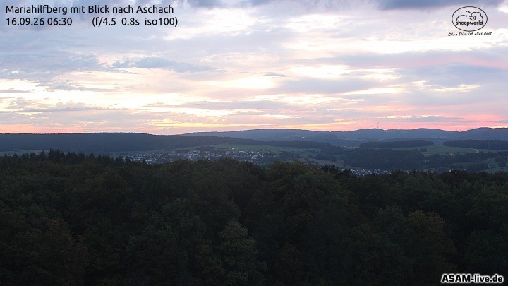 Archiv Foto Webcam Aschach - Mariahilfberg