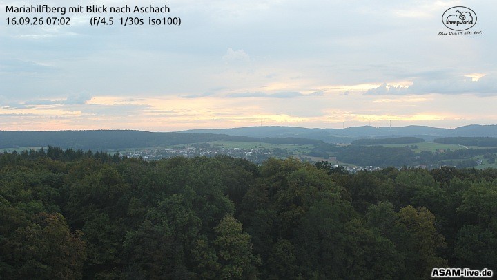 Archiv Foto Webcam Aschach - Mariahilfberg
