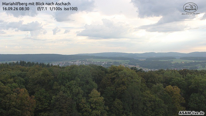 Archiv Foto Webcam Aschach - Mariahilfberg