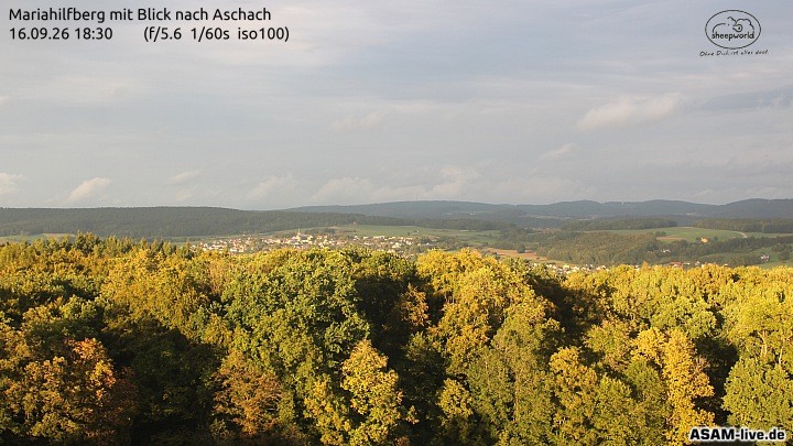 Archiv Foto Webcam Aschach - Mariahilfberg