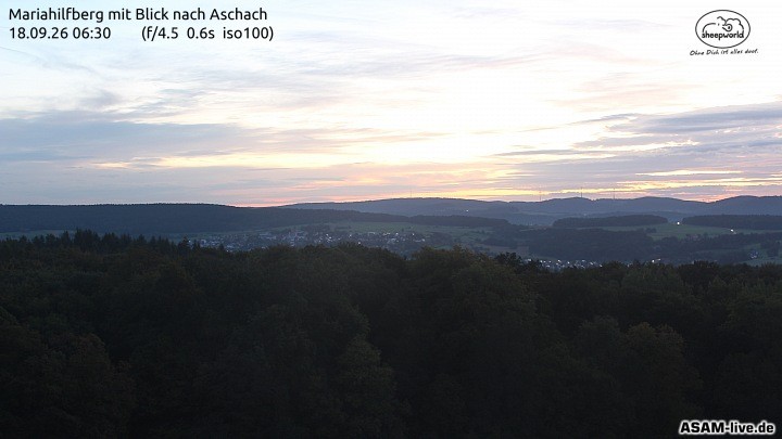 Archiv Foto Webcam Aschach - Mariahilfberg
