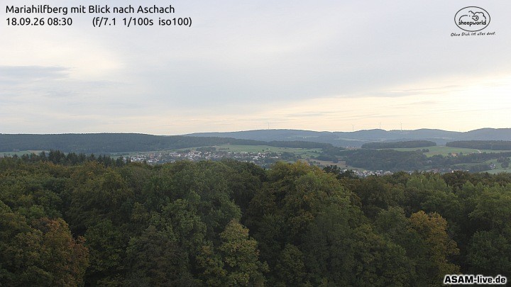 Archiv Foto Webcam Aschach - Mariahilfberg