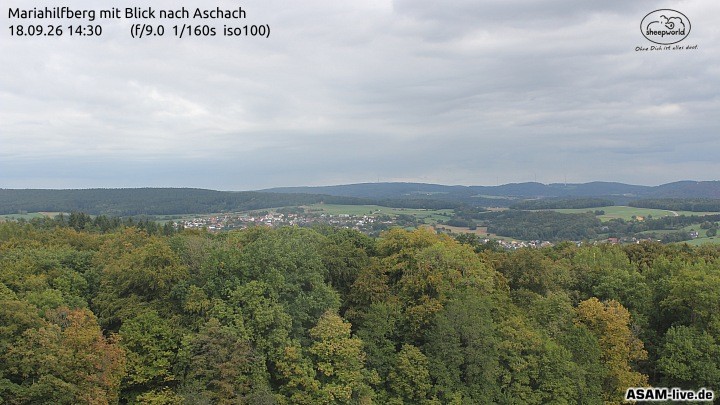 Archived image Webcam Mariahilfberg Mountain Aschach