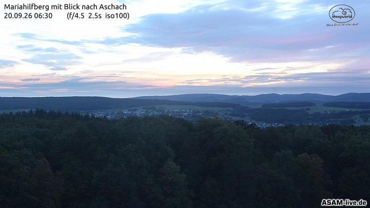 Archiv Foto Webcam Aschach - Mariahilfberg