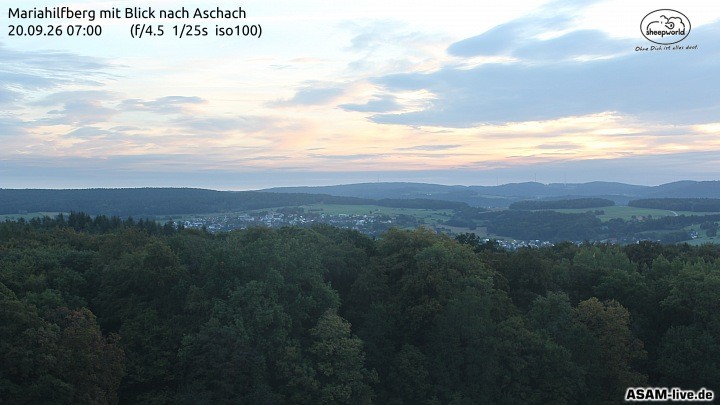 Archiv Foto Webcam Aschach - Mariahilfberg