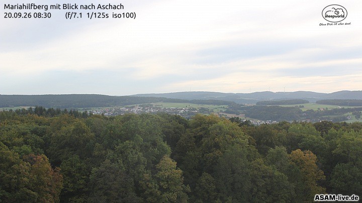 Archiv Foto Webcam Aschach - Mariahilfberg
