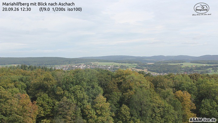 Archiv Foto Webcam Aschach - Mariahilfberg