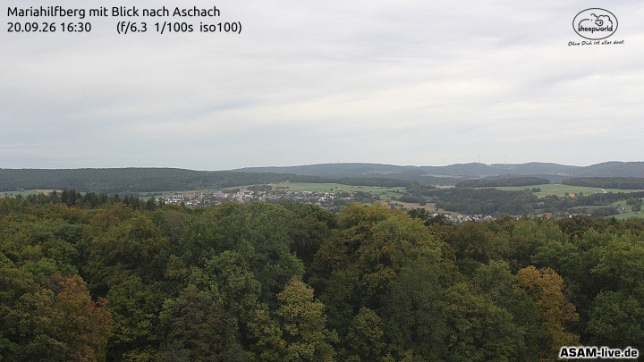 Archiv Foto Webcam Aschach - Mariahilfberg