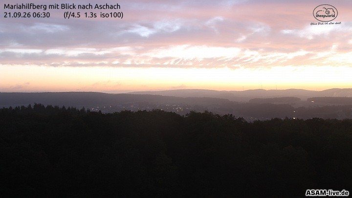 Archiv Foto Webcam Aschach - Mariahilfberg