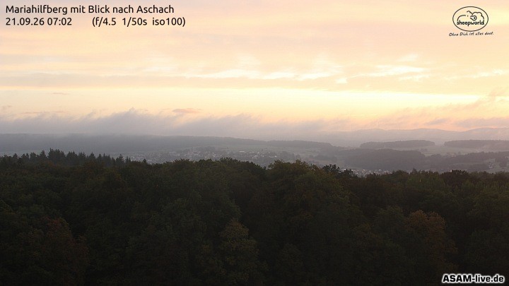 Archiv Foto Webcam Aschach - Mariahilfberg