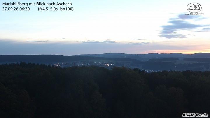 Archiv Foto Webcam Aschach - Mariahilfberg
