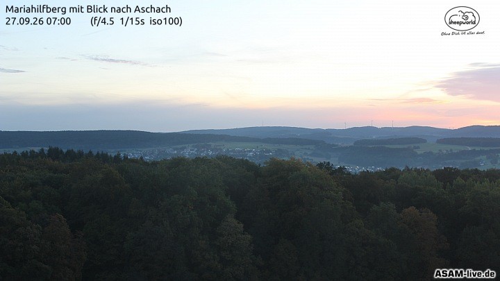 Archiv Foto Webcam Aschach - Mariahilfberg