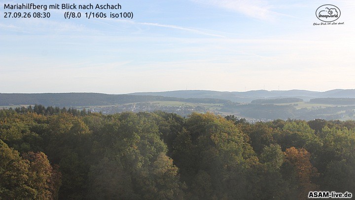 Archiv Foto Webcam Aschach - Mariahilfberg