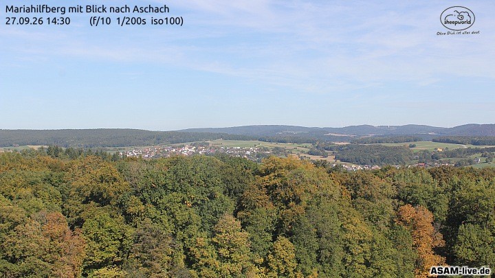 Archiv Foto Webcam Aschach - Mariahilfberg