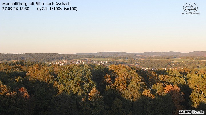 Archiv Foto Webcam Aschach - Mariahilfberg