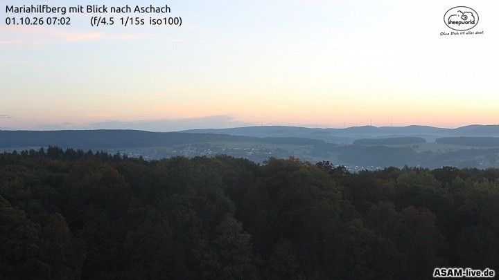 Archiv Foto Webcam Aschach - Mariahilfberg