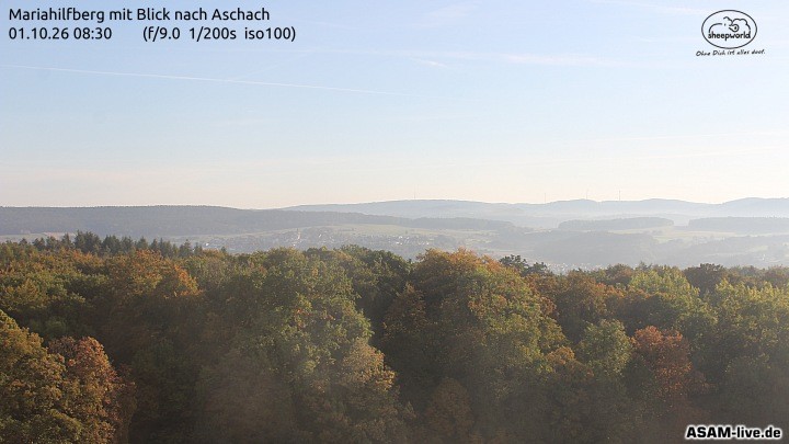 Archiv Foto Webcam Aschach - Mariahilfberg