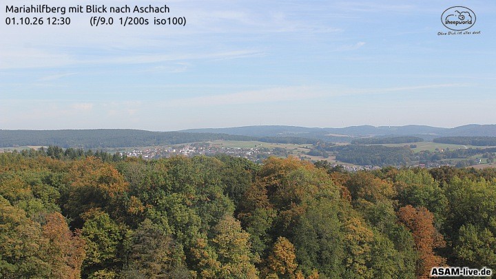 Archiv Foto Webcam Aschach - Mariahilfberg