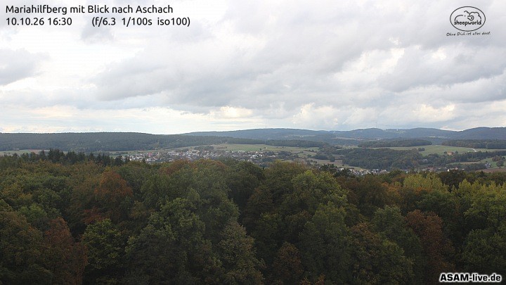 Archived image Webcam Mariahilfberg Mountain Aschach