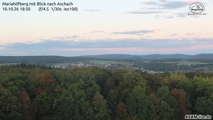 Archived image Webcam Mariahilfberg Mountain Aschach