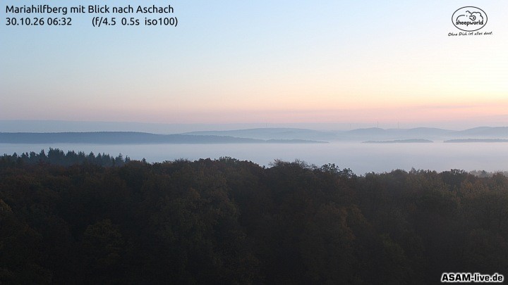 Archiv Foto Webcam Aschach - Mariahilfberg