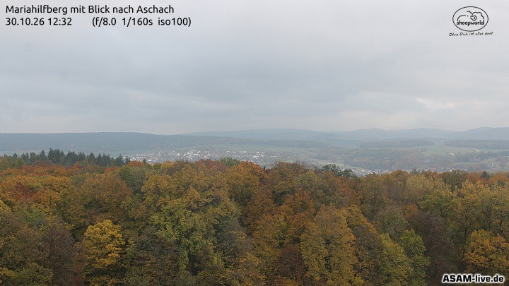 Archiv Foto Webcam Aschach - Mariahilfberg
