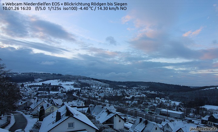 Archived image Webcam Niederdielfen near Siegen