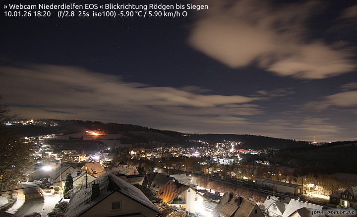 Archived image Webcam Niederdielfen near Siegen