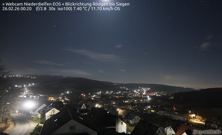 Archived image Webcam Niederdielfen near Siegen