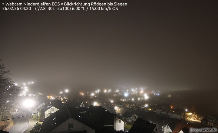Archived image Webcam Niederdielfen near Siegen