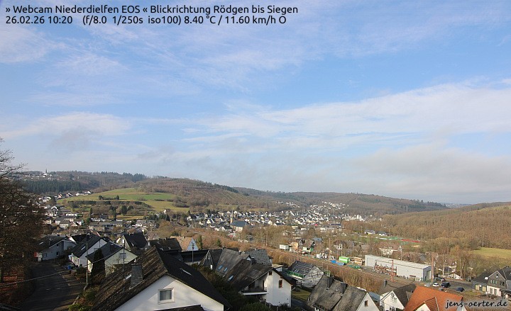 Archived image Webcam Niederdielfen near Siegen