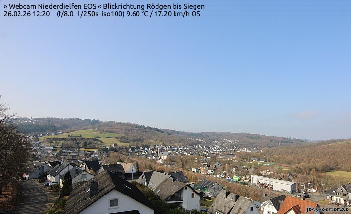 Archived image Webcam Niederdielfen near Siegen