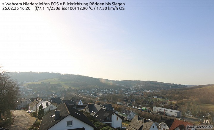 Archived image Webcam Niederdielfen near Siegen