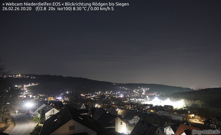 Archived image Webcam Niederdielfen near Siegen