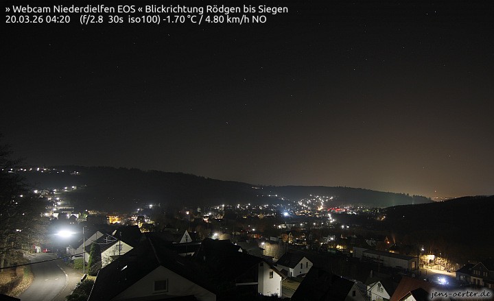 Archived image Webcam Niederdielfen near Siegen
