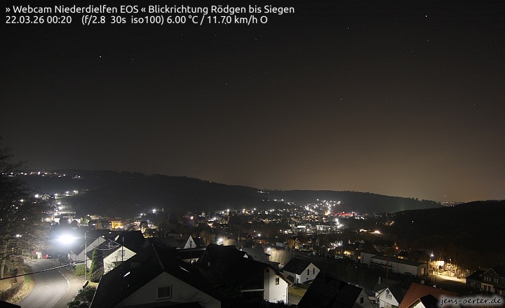 Archived image Webcam Niederdielfen near Siegen