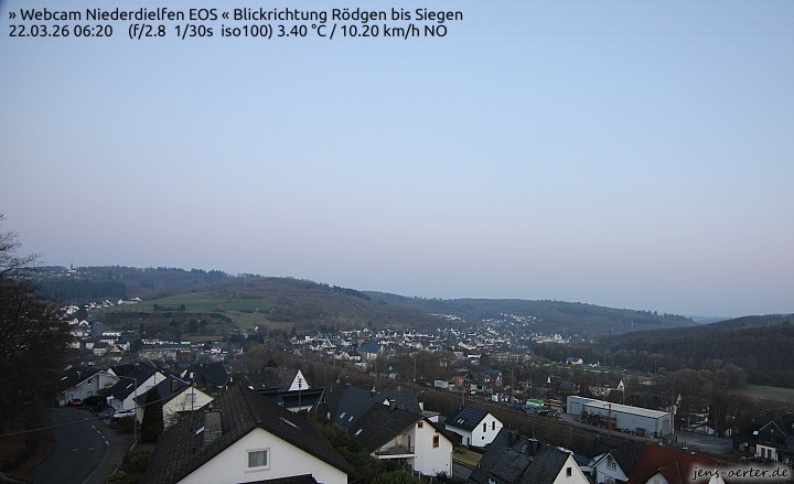 Archived image Webcam Niederdielfen near Siegen