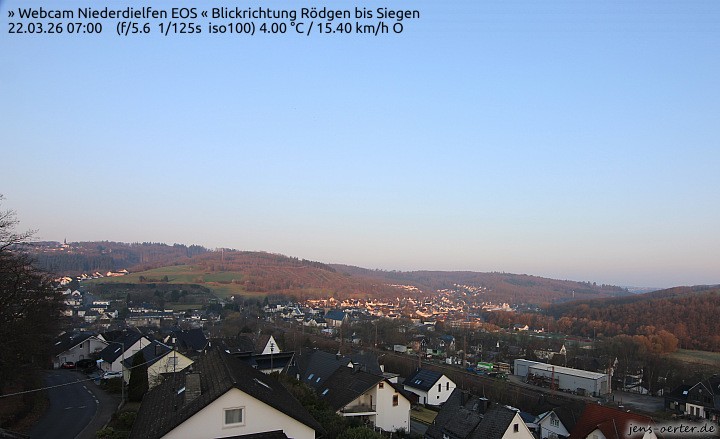 Archived image Webcam Niederdielfen near Siegen