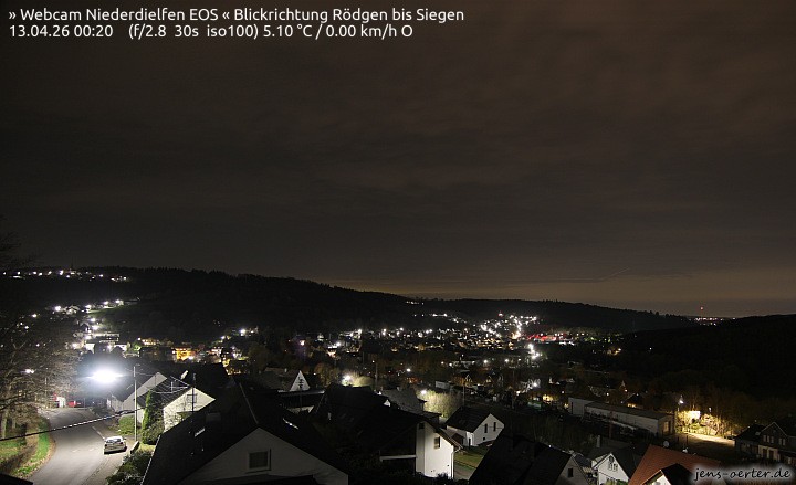 Archived image Webcam Niederdielfen near Siegen