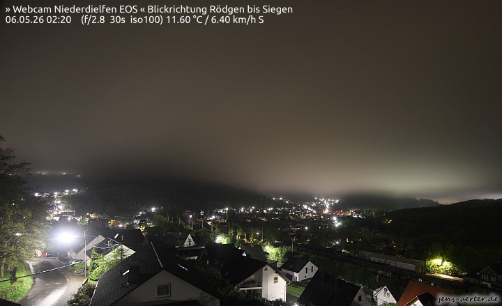 Archived image Webcam Niederdielfen near Siegen