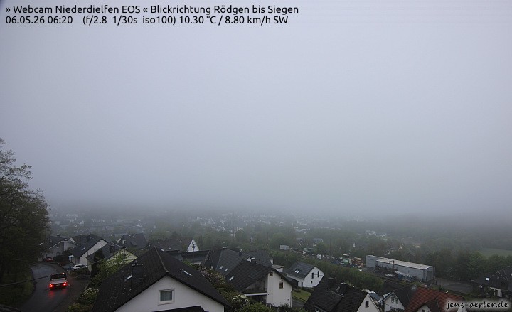 Archived image Webcam Niederdielfen near Siegen