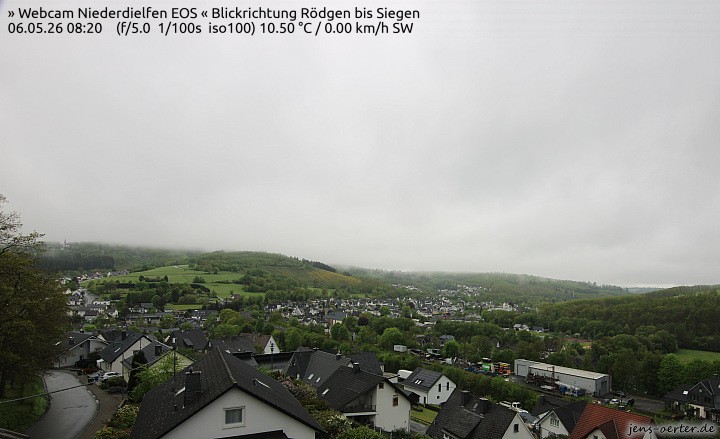 Archived image Webcam Niederdielfen near Siegen